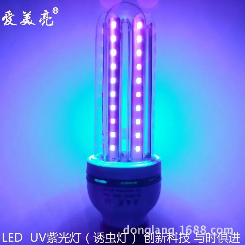 

220v LED purple 395nm light UV lamp insect trap sterilization printing plate curing currency detection 365 wavelength