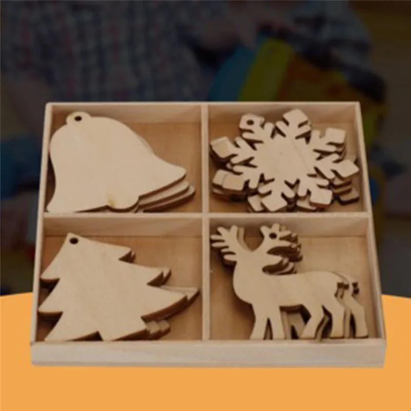 Новый мультфильм деревянные части креативные вырезы ремесло для украшения дома