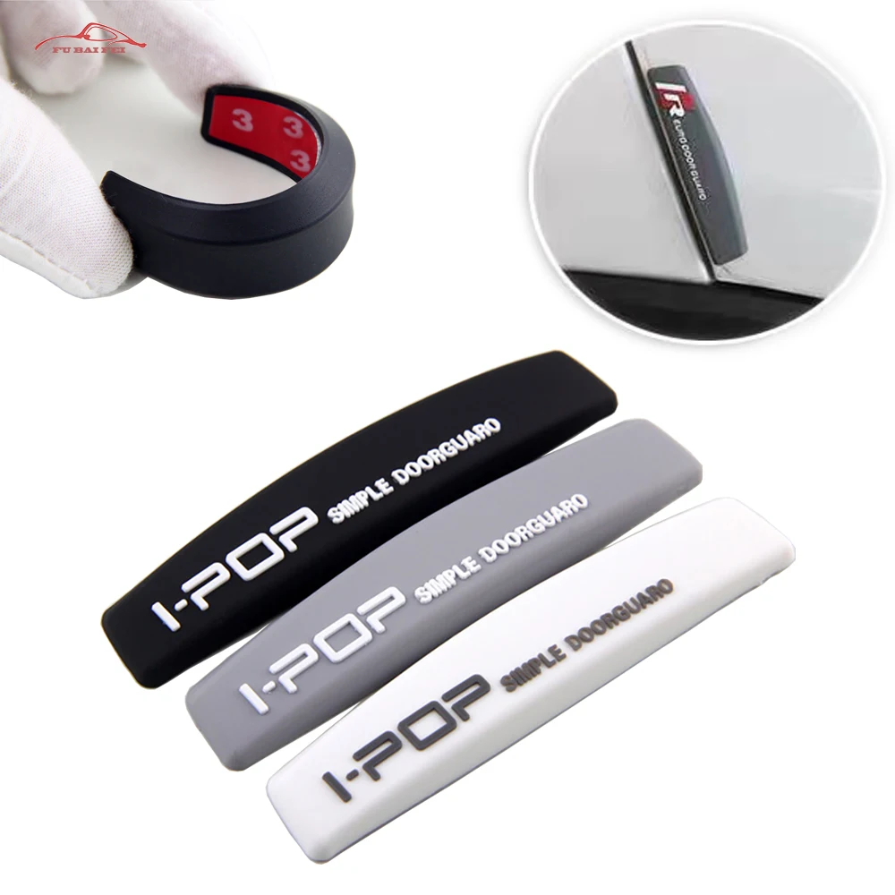 4 шт. силиконовые накладки на двери автомобиля защита от натирания защитные