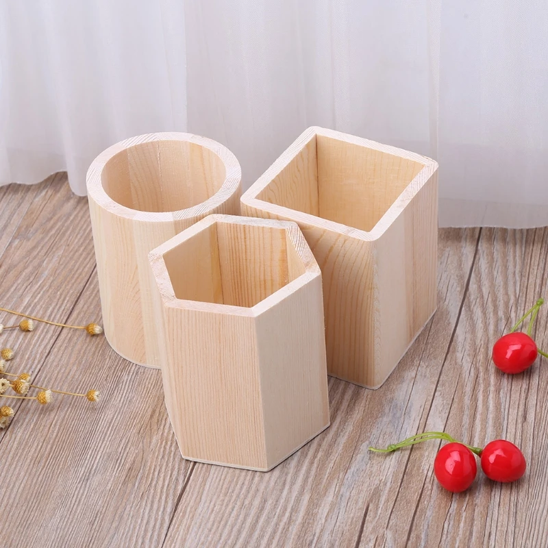 Настольный органайзер деревянный держатель пенал для карандашей детей сделай