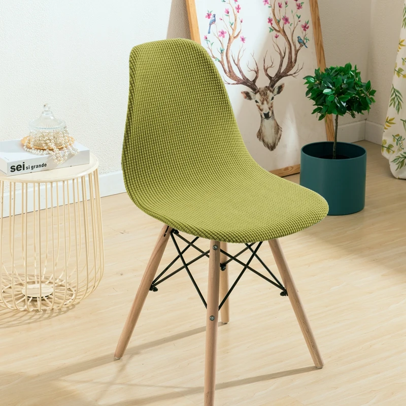 

Chair Cover Jacquard Spandex Solid Stretch Seat Protector Case Wedding Banquet Stretch Chair Slipcover for Dining Tex