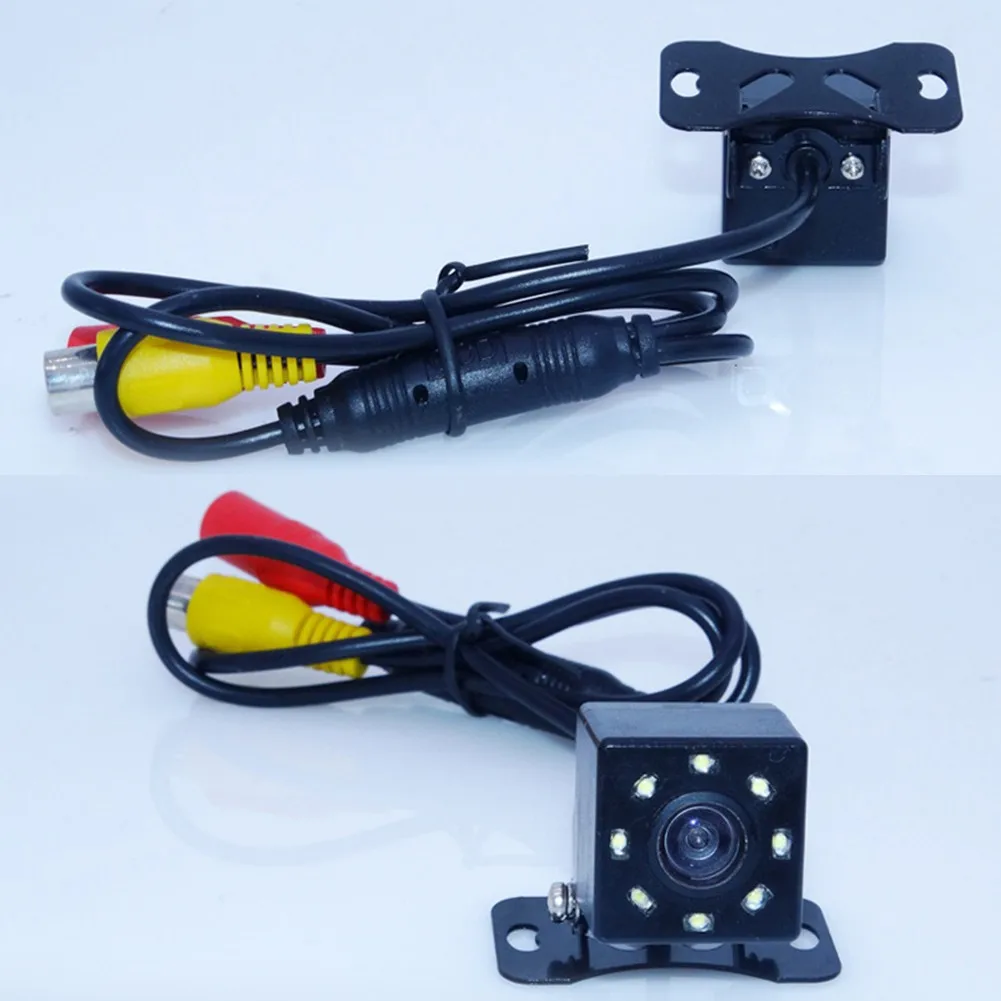 Car Reverse Parking Camera 170° Universal Adjustable Plug-in Night Vision Rear View With 8LED Light Motor Vehicle | Автомобили и