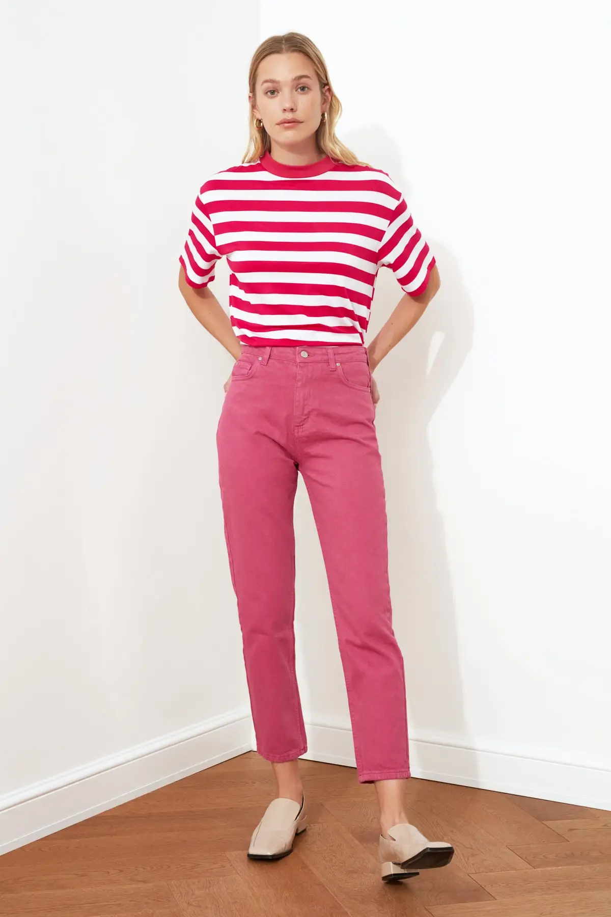 Джинсы с высоким берцем для мамы TWOSS20JE0311 |