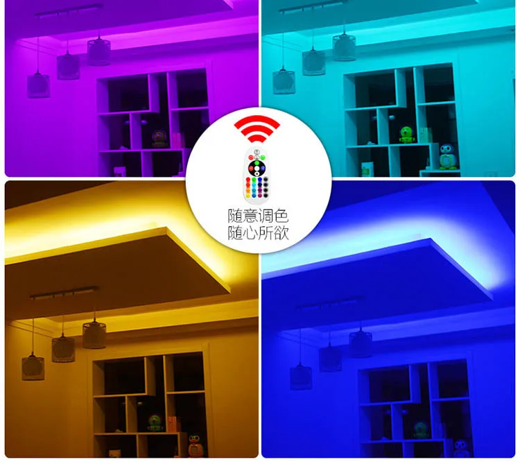 Fanlive 50 м AC220V 110 В Светодиодная лента 5050 60 Светодиодный s/M IP67 водонепроницаемый RGB, 16 цветов веревка освещение для наружного радиочастотного пульта дистанционного управления