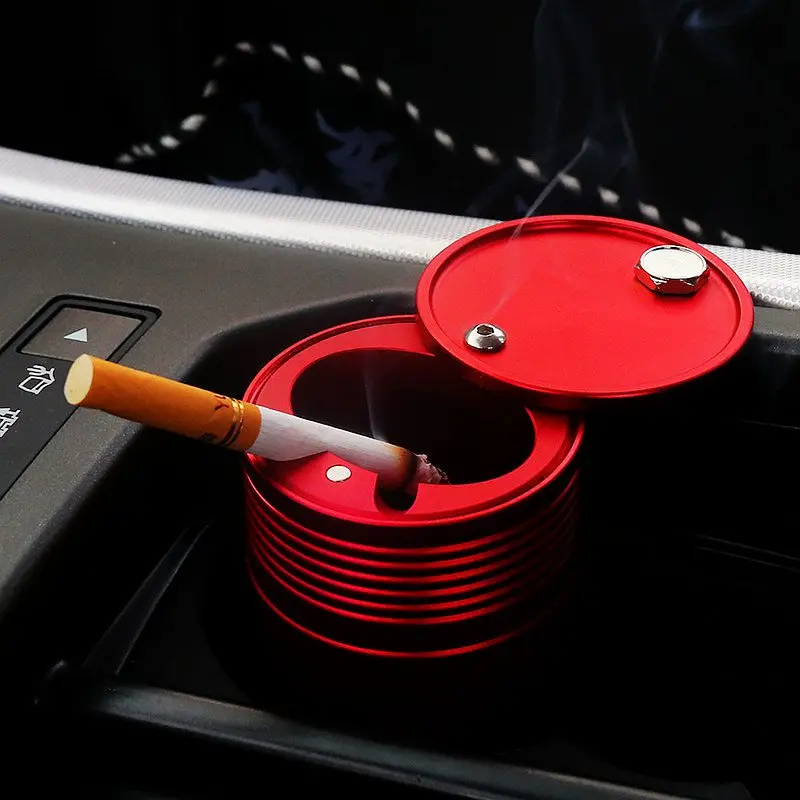 Пепельница многофункциональная автомобильная креативная с крышкой вращающийся