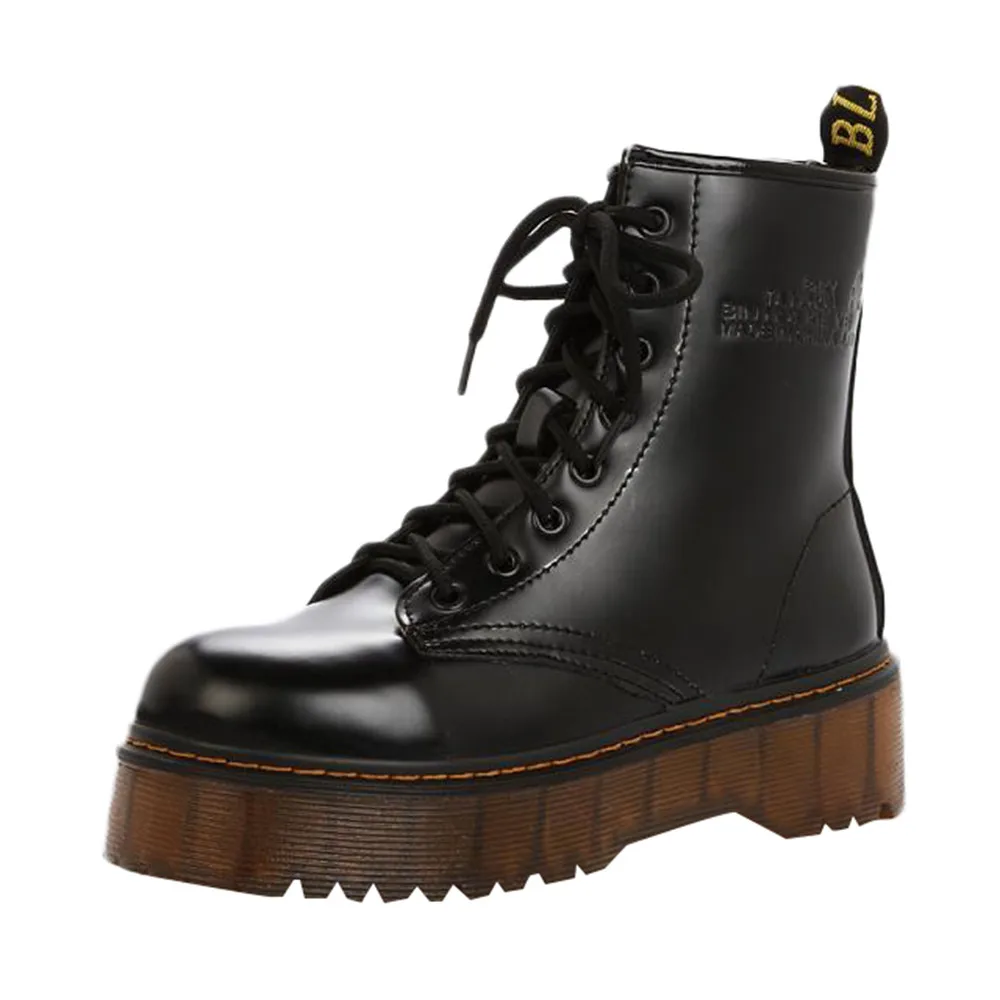 Женские ботинки в байкерском стиле SAGACE 3 вида цветов бархатные на осень большие