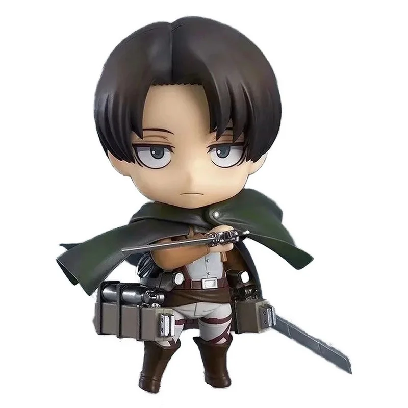 

Q Ver. 10cm anime ataque no titan figura de ação eren jaeger estatueta levi ackerman pvc coleção modelo brinquedos figuras