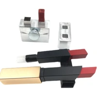 2 holes 8 5mm diy square lipstick aluminum alloy mold lip rouge balm lipbalm makeup making tool fill mould only