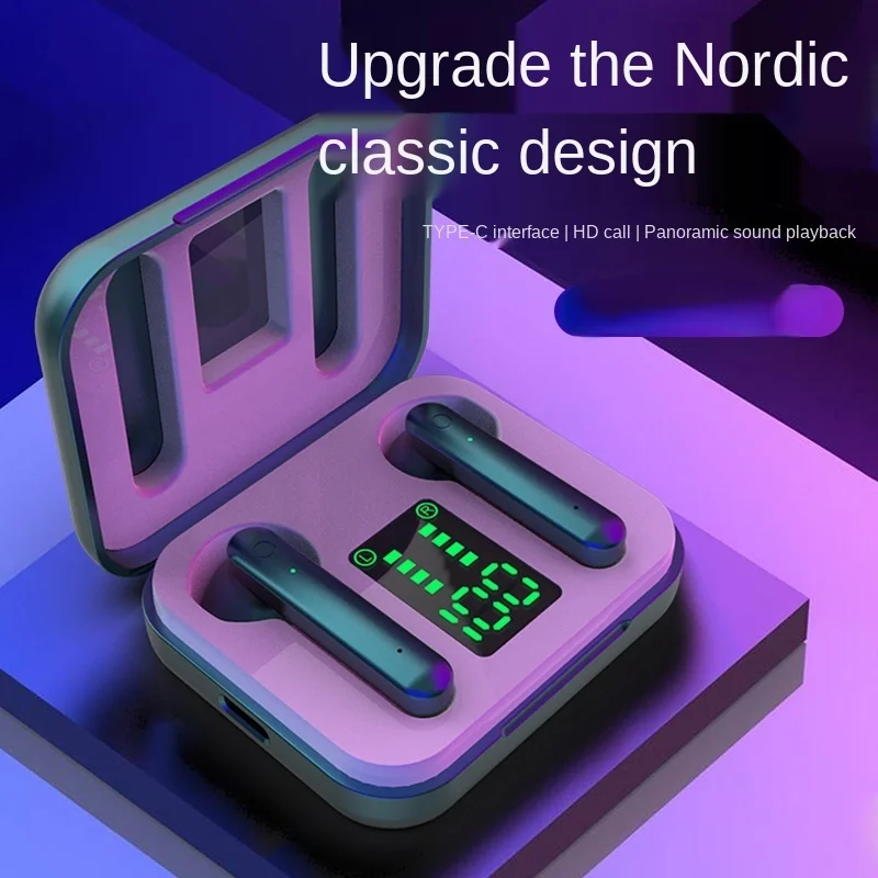 

Wireless BT 5.0 Earphone Noise Cancelling Headset 3D Stereo Sound Music In-ear Earbuds For Android IOS Cell Phone