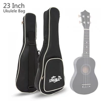 23 inch ukulele bag portable bag soft case gig 5mm cotton single shoulder belt waterproof bags with pattern backpack for ukulele