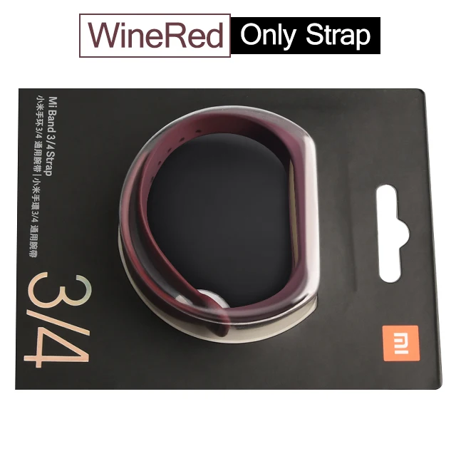 Wine Red Xiao mi Band 4 ремешок сменный силиконовый браслет Xiao mi Band 4 mi Band 4 mi Band 4 розовый ремешок на запястье для Xiao mi - Цвет: Wine Red