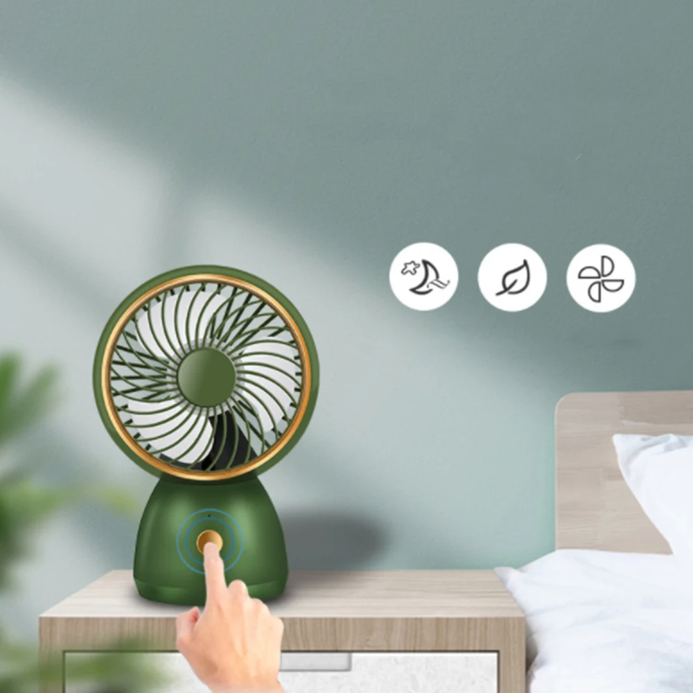 Портативный настольный мини-вентилятор с USB 3 скорости вращение 35 градусов