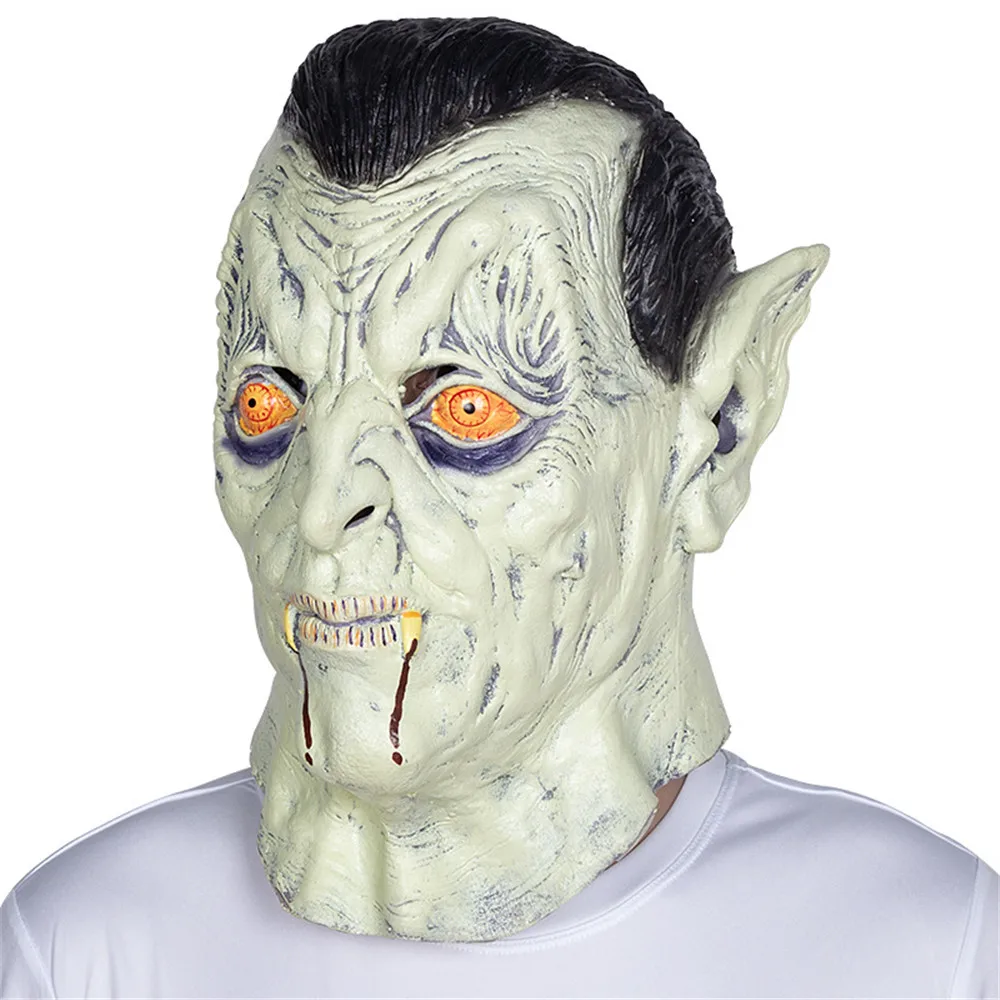 Новая взрослая дневная маска Белый брошенный старый демон Хэллоуин ужас дьявол