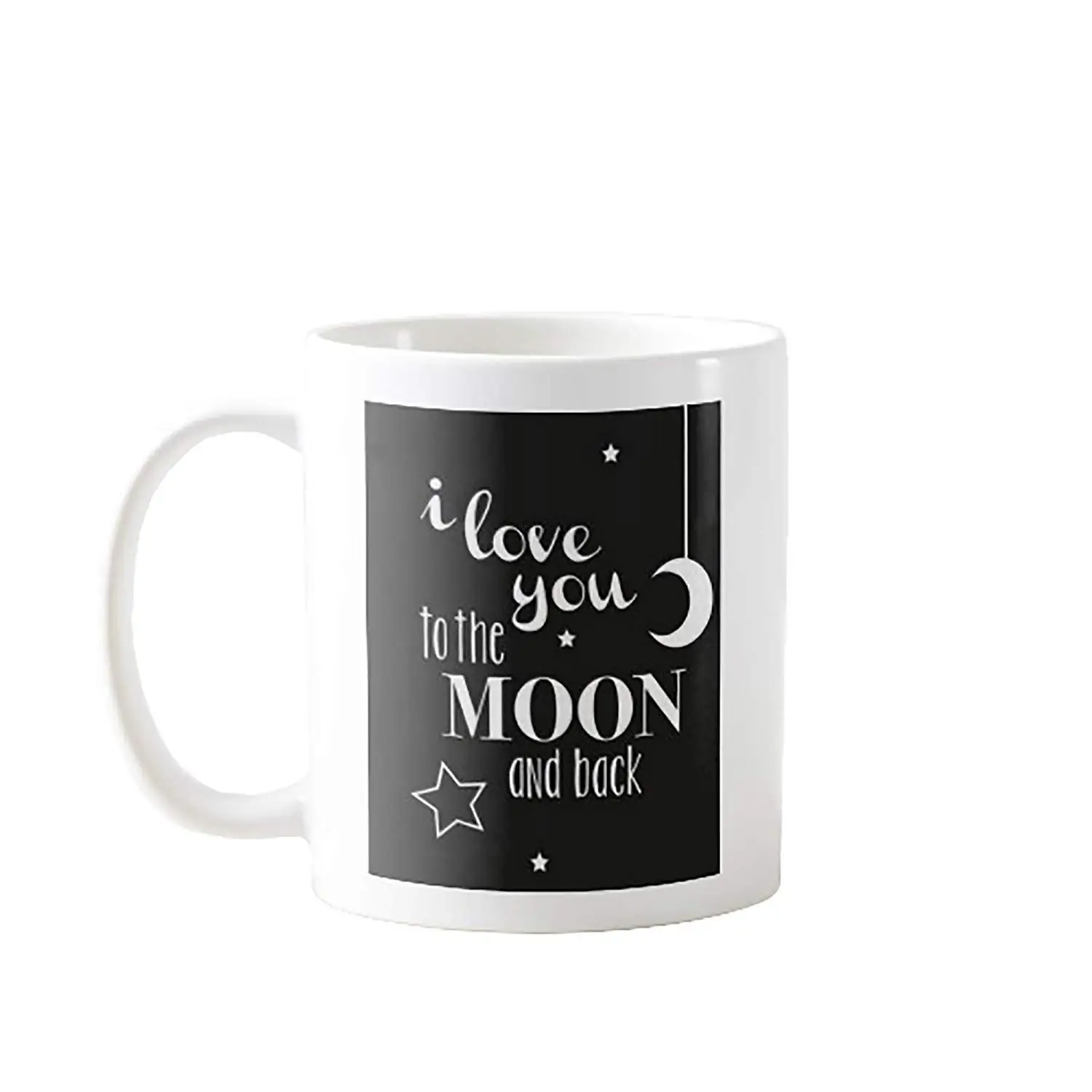 Кофейная кружка 11 унций с надписью I Love You To The Moon and Back | Дом и сад