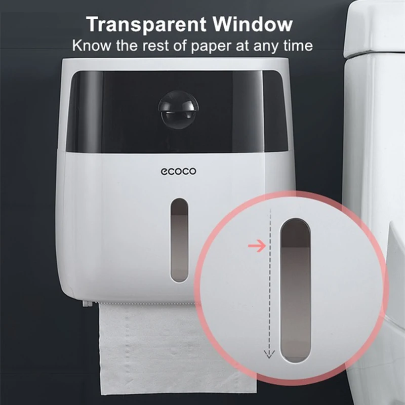 Водонепроницаемый контейнер для салфеток ванной комнаты пластиковый держатель