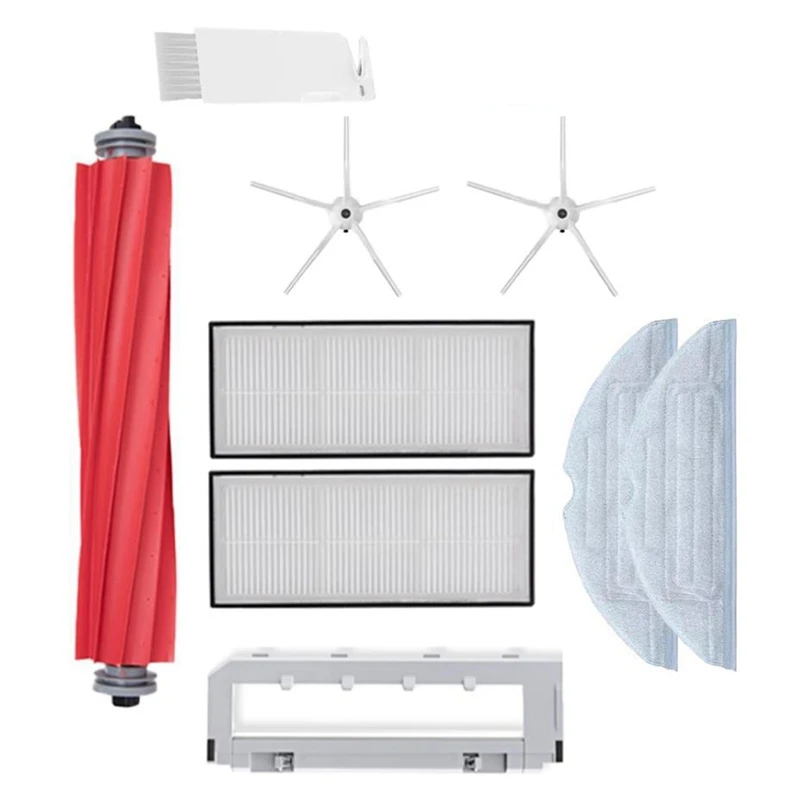 Швабры для Xiaomi Roborock S7 S70 S75 S7max S7 Maxv T7S Plus, основная боковая щетка, тряпки, комплект HEPA-фильтров, аксессуары для очистки