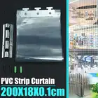 Прозрачная пластиковая полоса из ПВХ, панель для штор, 200*18 см, защита от ветра