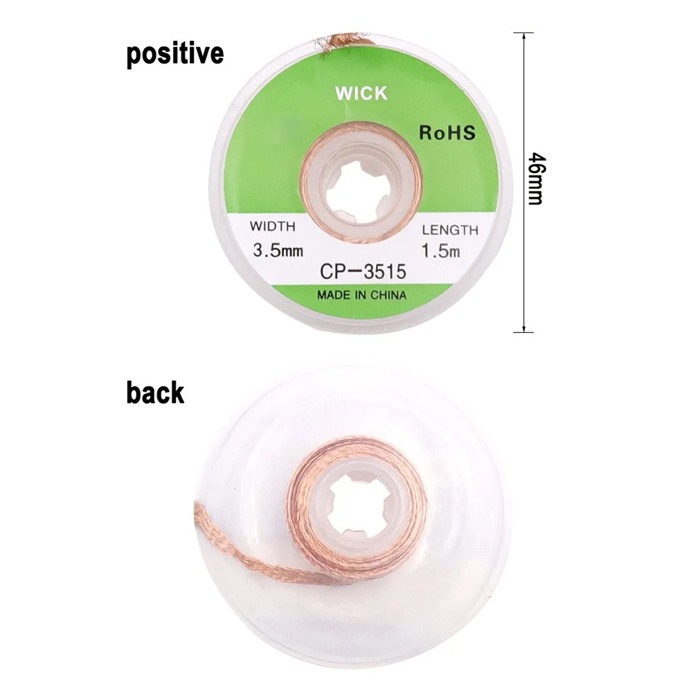 

Suction Wire CP-2015/CP-2515/CP-3015/CP-3515 2/2.5/3/3.5mm Desoldering Braid Solder Remover Copper Core Spool Wire Cable