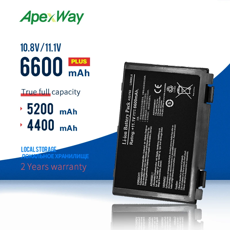 6600 mAh 11 1 v Аккумулятор для ноутбука Asus A32 F52 F82 X5A X5E X70 X8A K40 K40in K50 K50in k50ij K50ab K51 K60 K61 K70