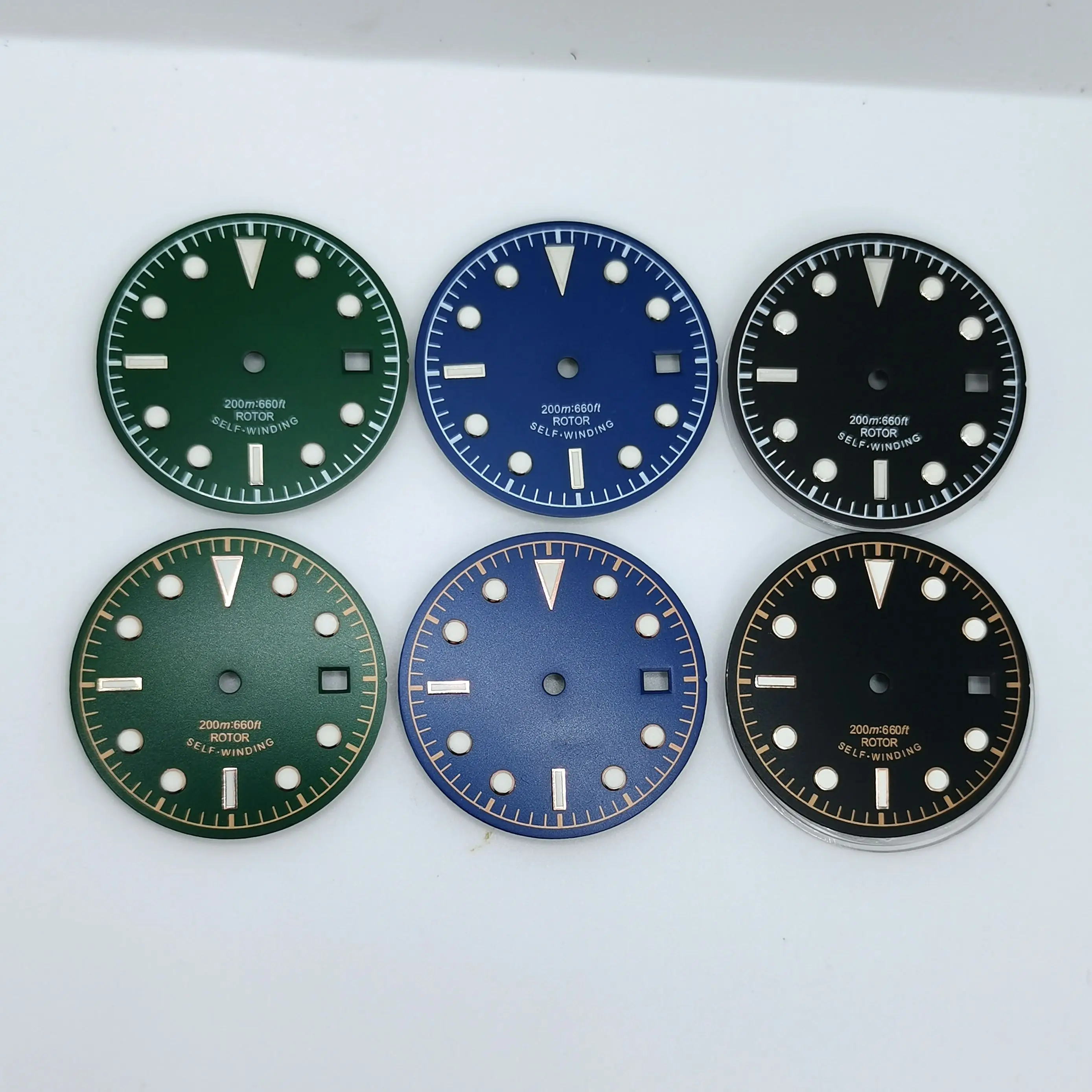 New Watch Part 30MM Dial Green Luminous Fit Miyota8215 8200 Eta2836 2824 2892 Mingzhu2813 Automatic Movement