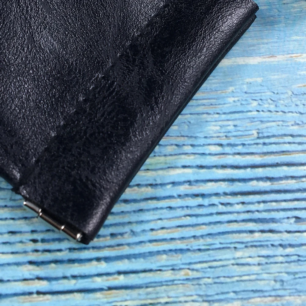 PU Leather Wallet For Women Men Coin Purse Solid Black Red Money Bag Unisex Quality Credit Card Holder Travel Mini Handbag Hot images - 6