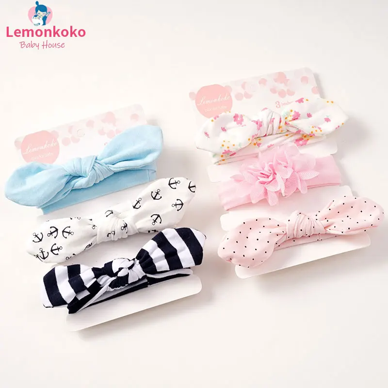 Детский головной убор Lemonkoko 3 шт. повязка на голову для девочек детские