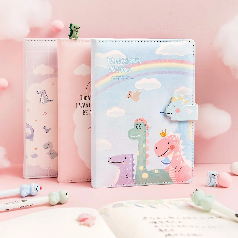 

Color Page Magnetic Buckle Small Fresh and Cute Hand Account Notepad Creative Thickening Plan Book Notebook