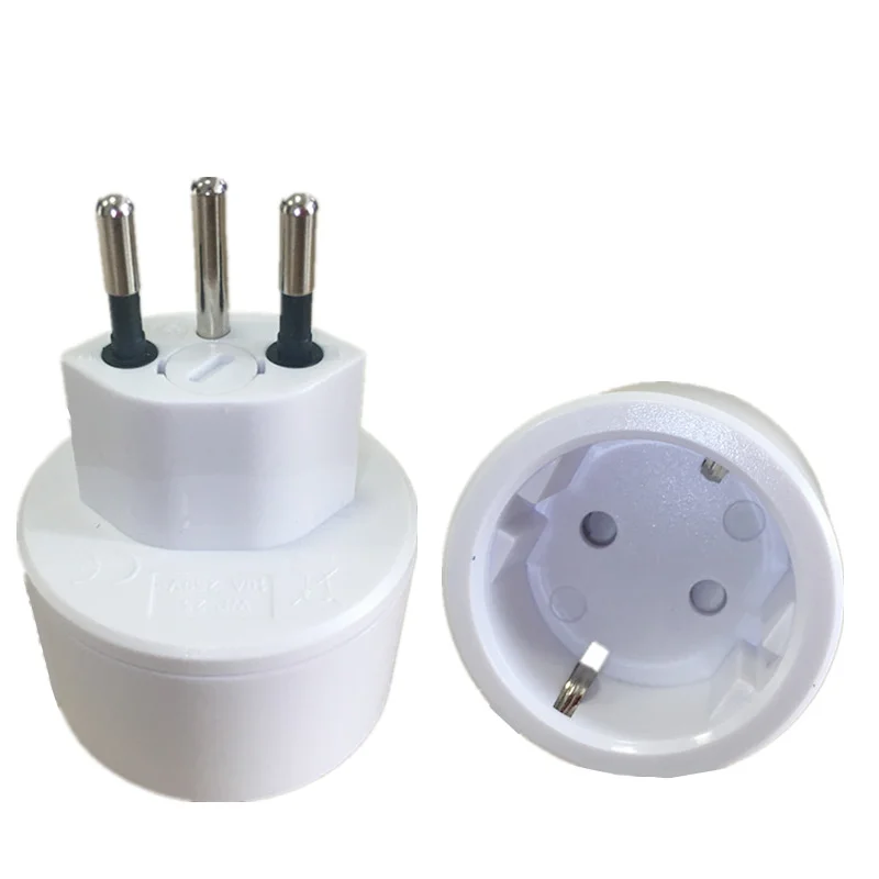 Европейская и немецкая розетка 3-контактный переходник для швейцарских вилок