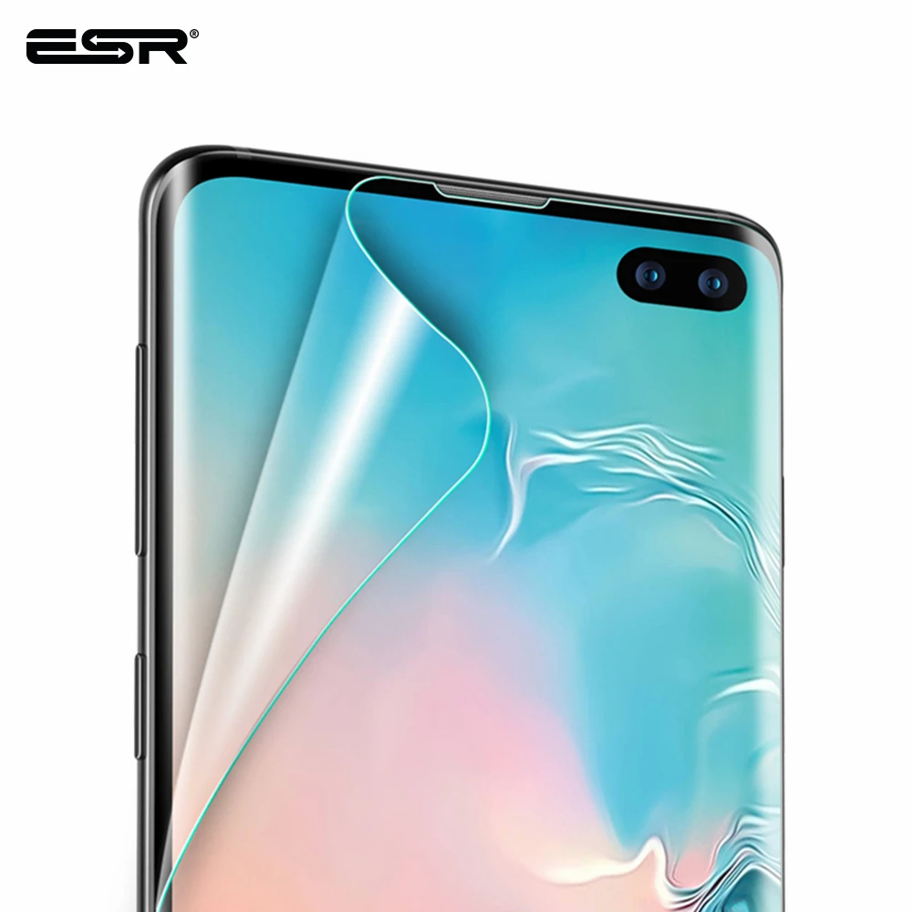 2 шт./лот ESR Экран протектор для samsung Galaxy S10 полный охват мягкий TPU Crystal Clear Защитная пленка для samsung Galaxy S10 плюс