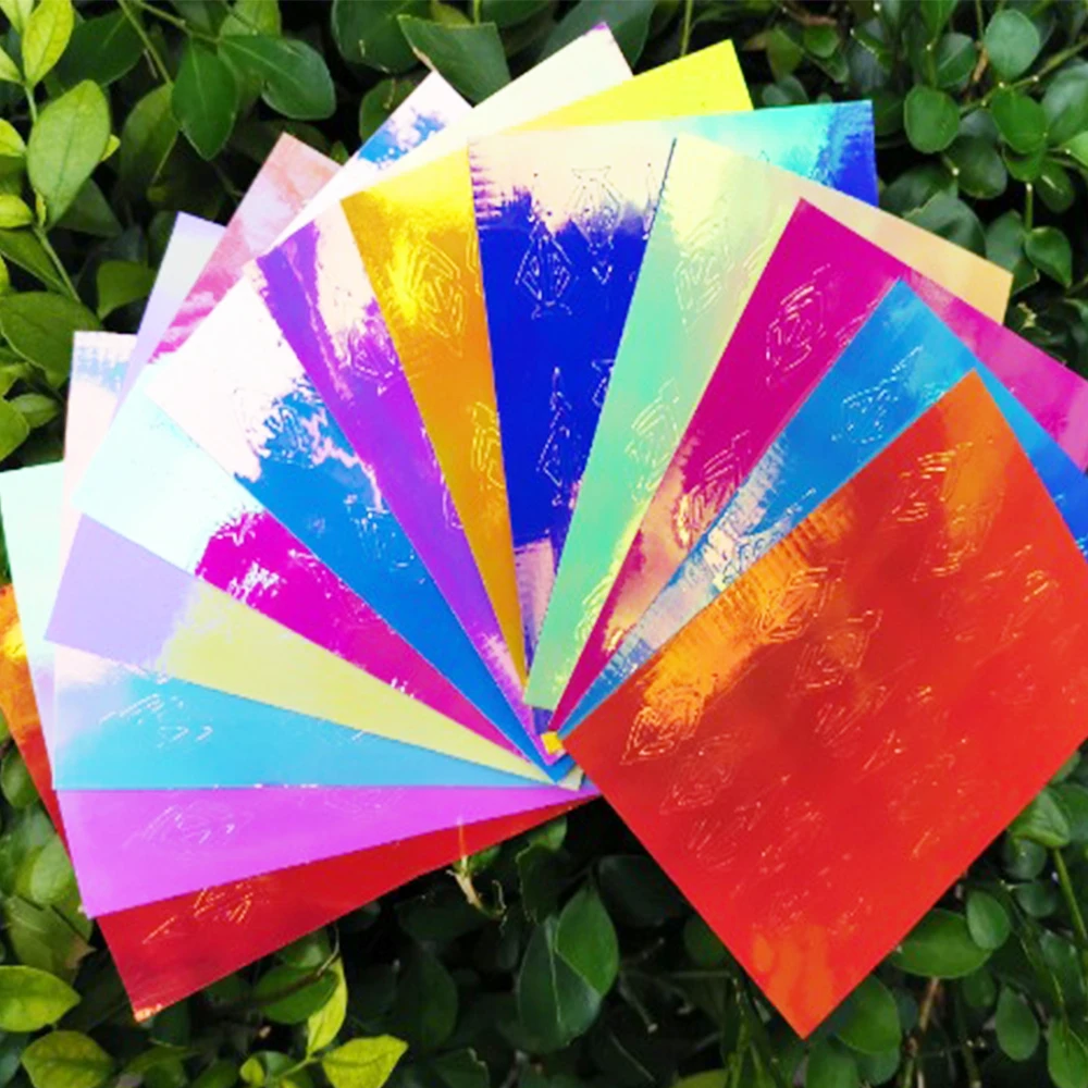 13 шт./партия голографическая Геометрическая наклейка для дизайна ногтей с