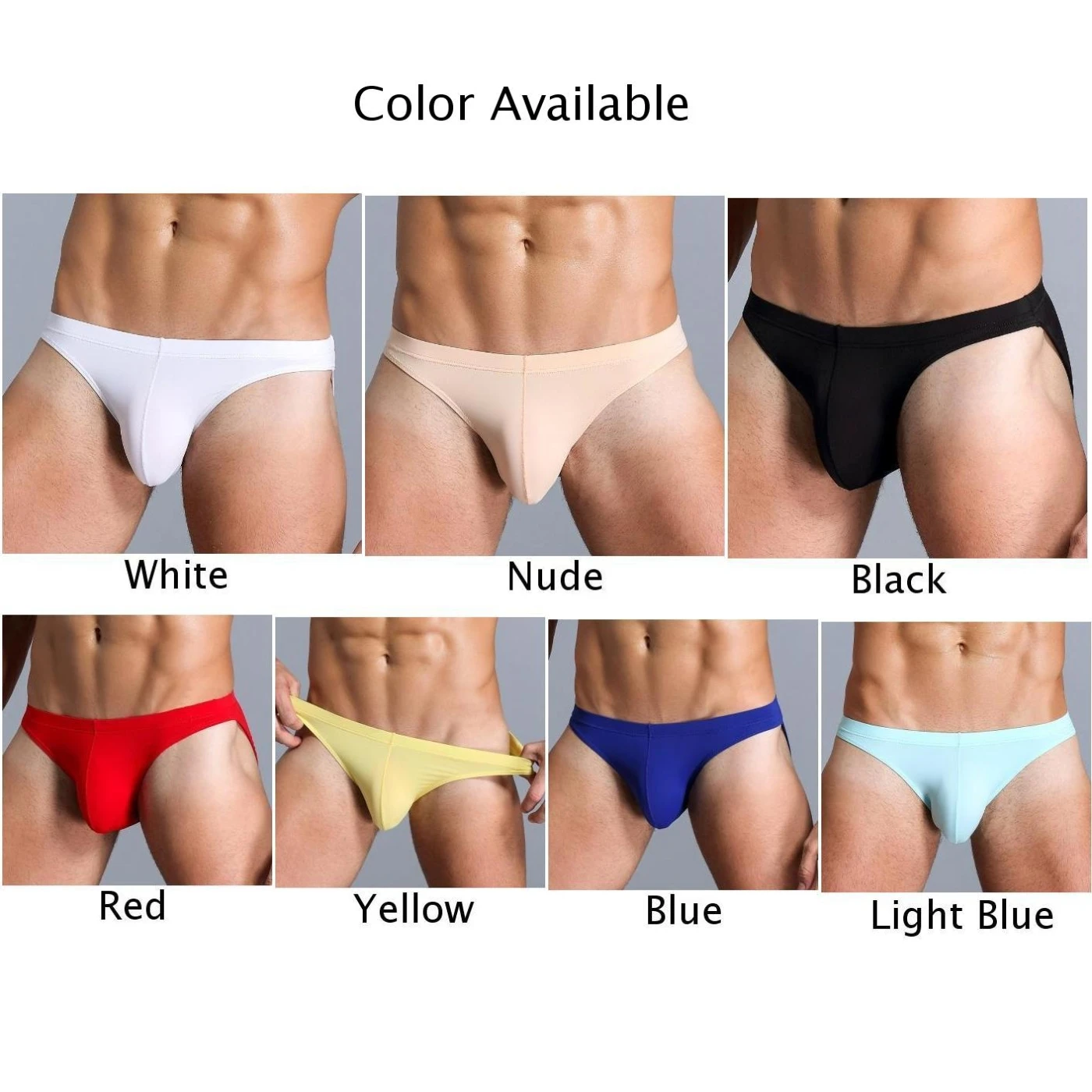 Мужское нижнее белье Y Pouch G Strings Ice silk triangle трусы с заниженной талией сексуальные