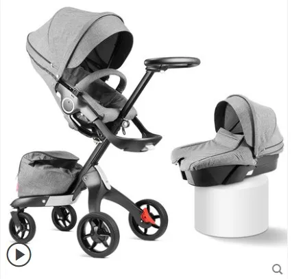 Dsland doux bebe коляска 3 в 1 - Цвет: Слоновая кость