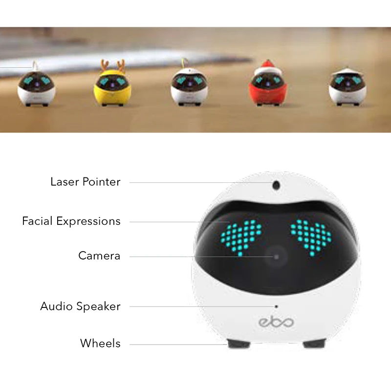 Ebo Catpal Smart Robot 1080P Camera Livestream Photography Video Tracking Record for Cat Pets 6Axis IMU with SONY IMX323 Sensor |