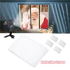 1,2*1,8 м тканевый задний проекционный экран для виртуального Хэллоуина и рождественского окна проекция видео проектор экран #20