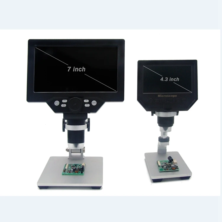 Цифровой микроскоп 1-1200X электронные видео микроскопы 12MP " HD lcd Pcb BGA SMT паяльник телефон Ремонт лупа сплав Стенд