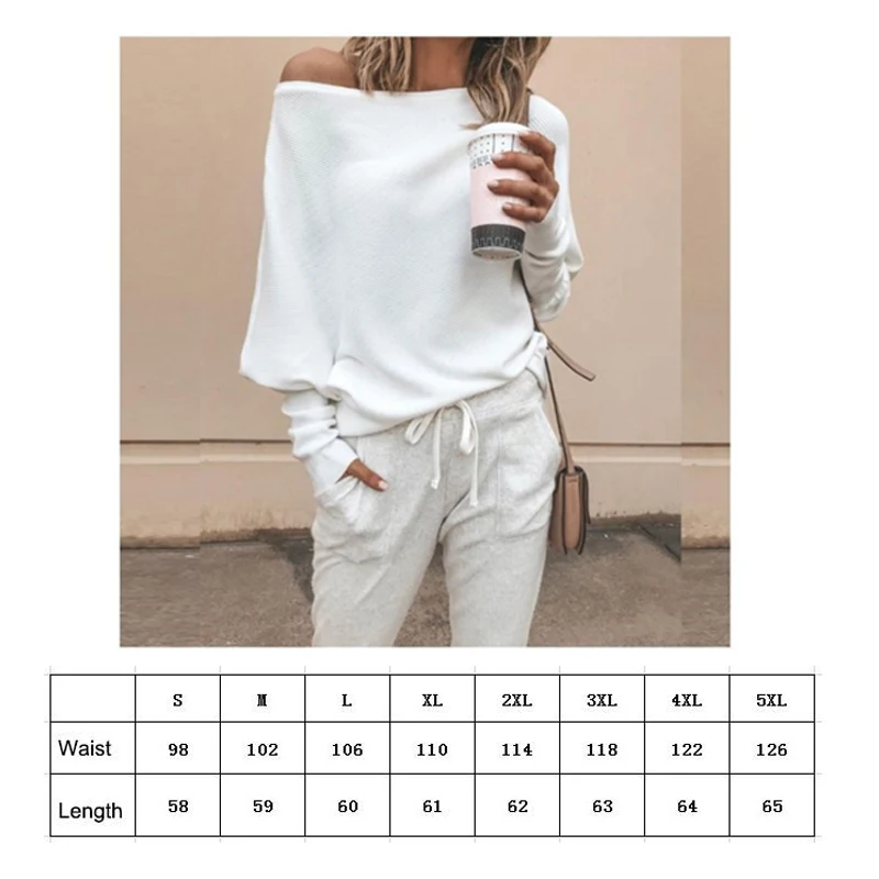 Плюс размер женский свободный пуловер с открытыми плечами свитер длинным