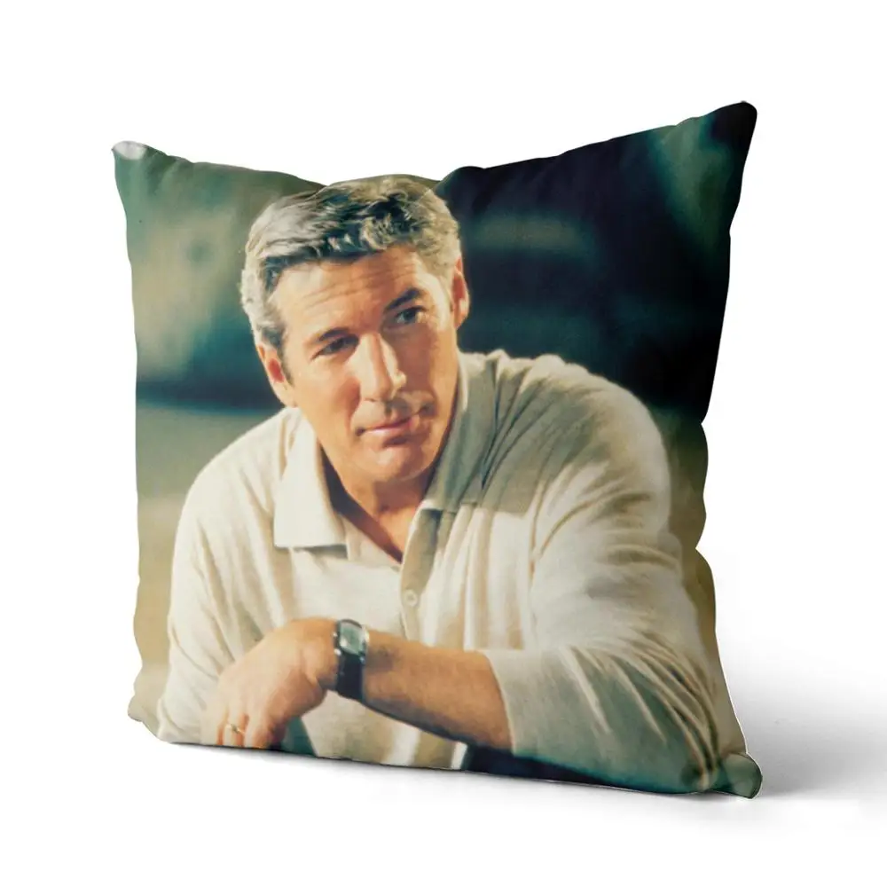 

Richard Gere Cotton Canvas custom pillow custom covers Throw Pillow Pillow Covers Sofa Pillow