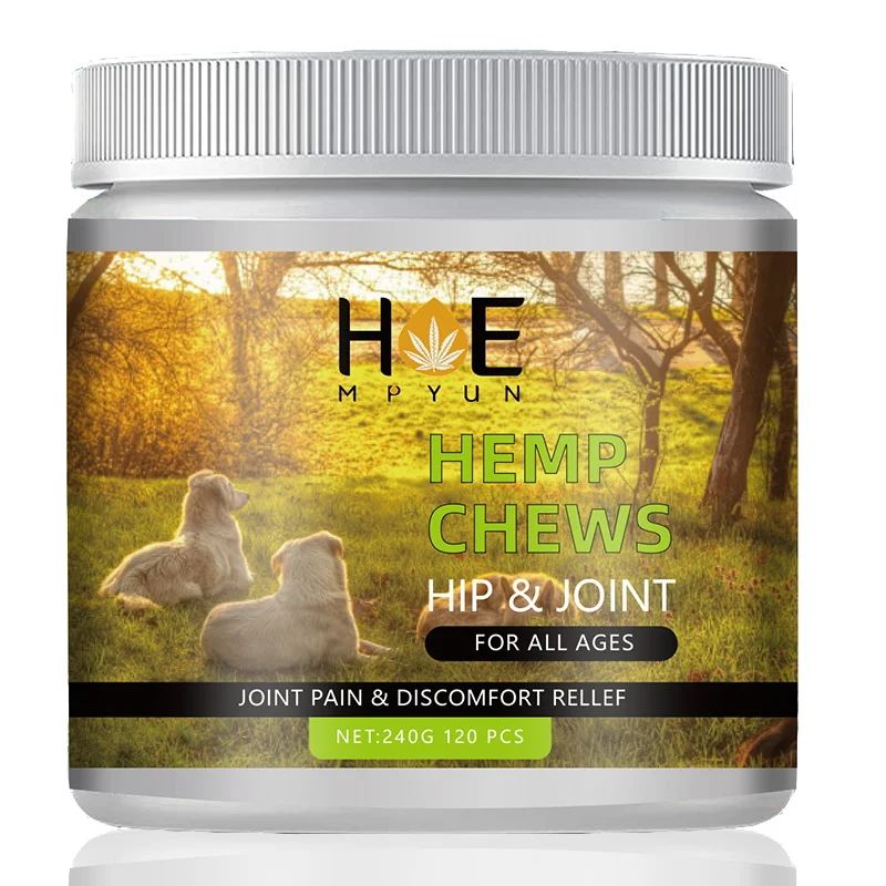 

Hempyun-Organic Hemp Chews Hip and Joint Supplement Glucosamine for Dogs