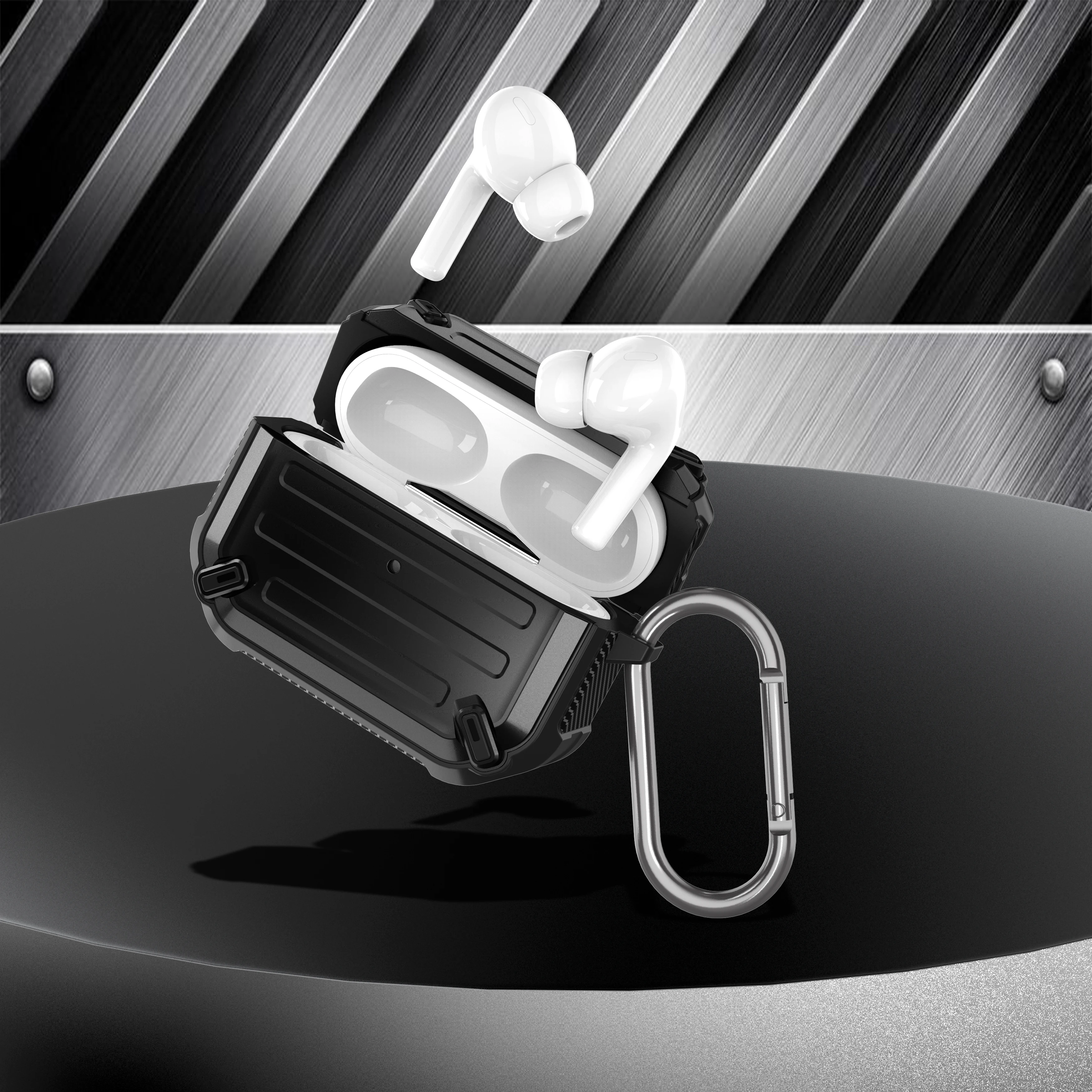 

Metal Buckle Covers For Airpod 3 2 1 Case TPU PC Protective Wireless Earphone Cover For Apple Air Pods Pro Charging Box Bags