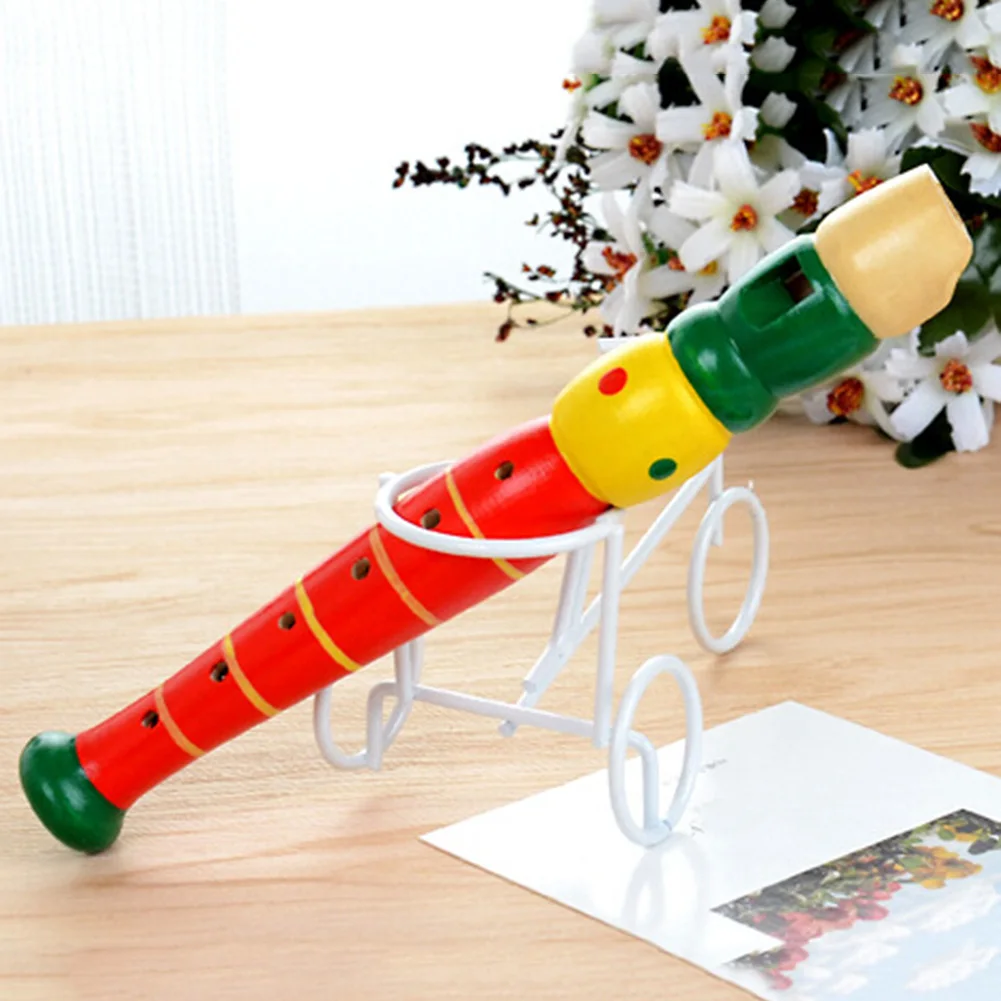 

1Pc Wooden Trumpet Buglet Hooter Bugle Music Instrument Educational Kids Toy