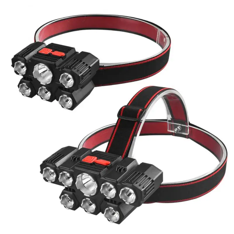 

Powerful LED Headlight Headlamp 6/8LED Head Lamp Sensor Flashlight Torch Head Light 120 Degrees Best For Camping Fishing