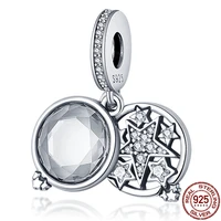 qikaola hot sale silver color beads charms fit original pandora braceletbangle diy jewelry
