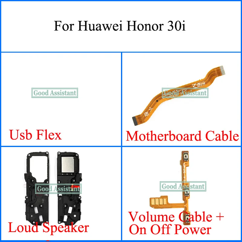 Для Huawei Honor 30i Honor30i LRA LX1 Usb Гибкий громкий динамик кабель материнской платы