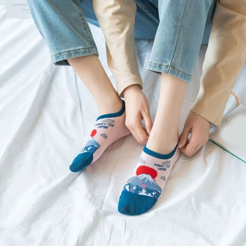 Мужские Симпатичные носки-лодочки с принтом унисекс персонализированные