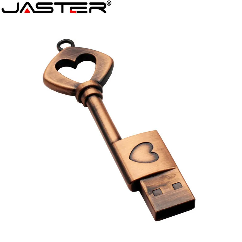 USB флеш накопитель JASTER в виде сердца из чистой меди 4/8/16/32/64 ГБ|USB флэш-накопители| |