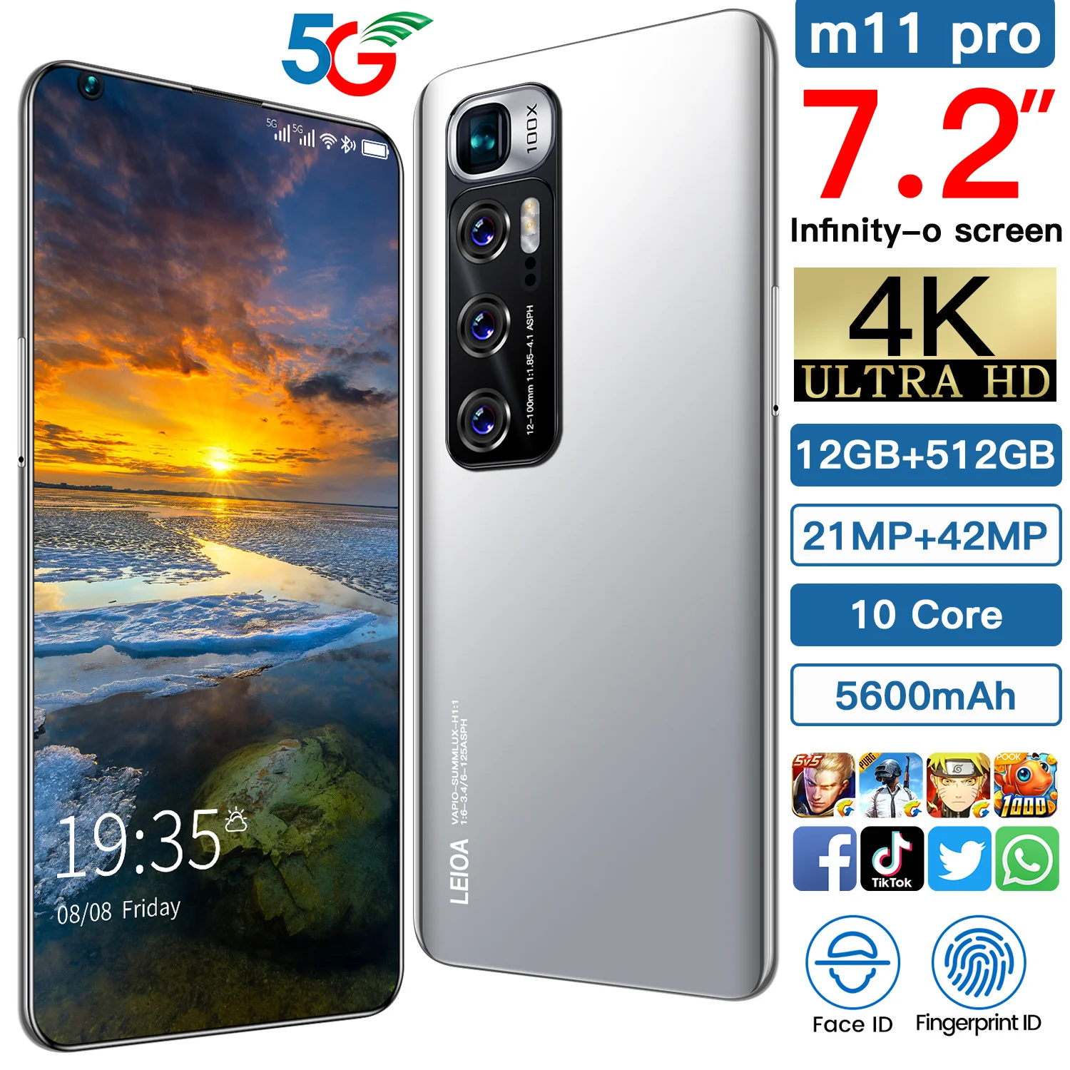 

Смартфон M11 Pro глобальная версия дюйма, Android 7,2, 12 Гб ОЗУ 10,0 Гб ПЗУ, две Sim-карты, разблокированный, экран 512 дюйма, 10-ядерный Процессор MTK мобильн...