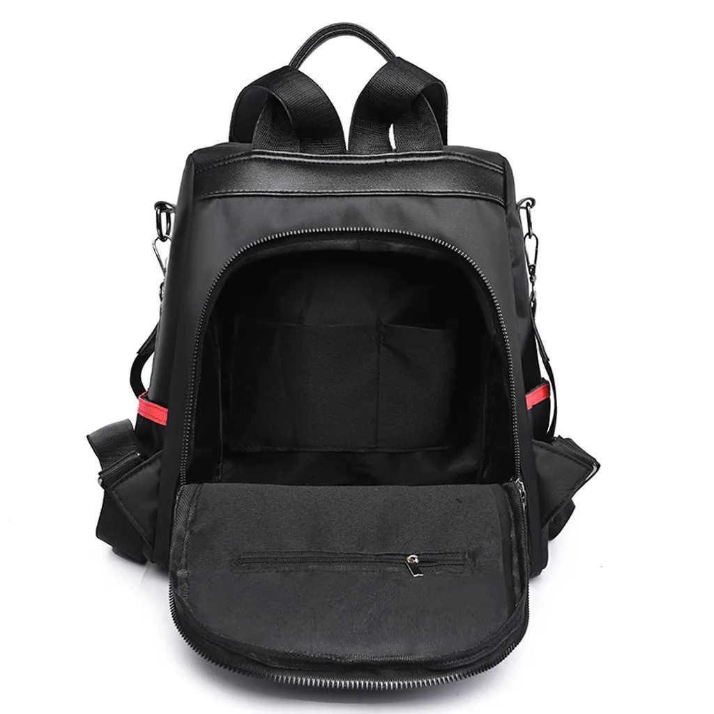 

Lady Backpack Student Nylon School Bag Fashion Women Color Matching Wild Fashion Leisure Travel Bag Student Bag Backpack