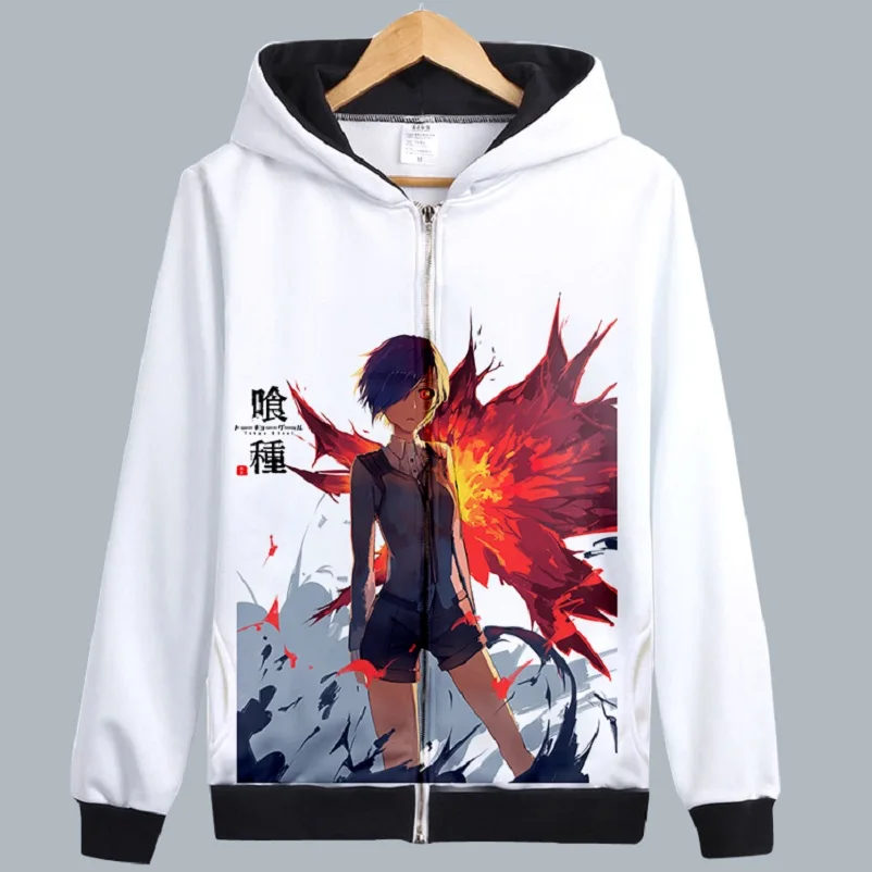 

Tokyo Ghoul kaneki ken Touka Kirishima Kamishiro Rize Shuu Tsukiyama Zipper Cardigan Hooded Hoodie Sweatshirts