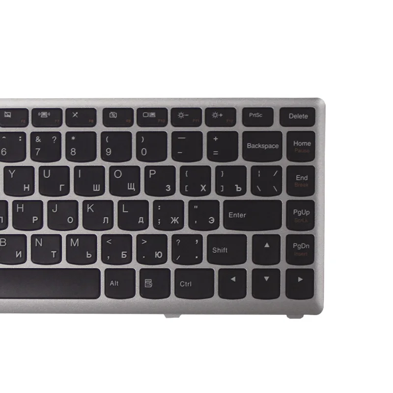 Новая русская клавиатура для ноутбука LENOVO IdeaPad U410 RU с серебристой