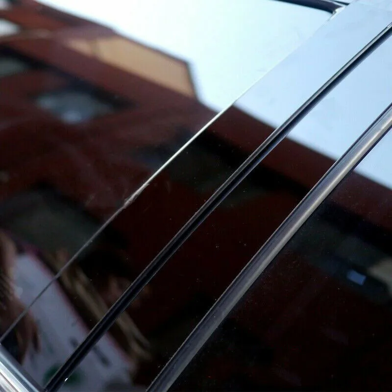 

PC Plastic Window Stickers Black Door For Hyundai Elantra 2019-2020 Pillar